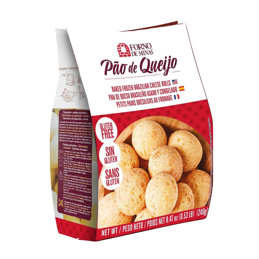 slide 5 of 6, Forno de Minas Pao De Queijo Frozen Cheese Roll - 8.47oz, 8.47 oz