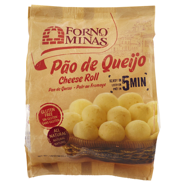 slide 1 of 2, Forno de Minas Pao De Queijo Cheese Rolls, 8.5 oz
