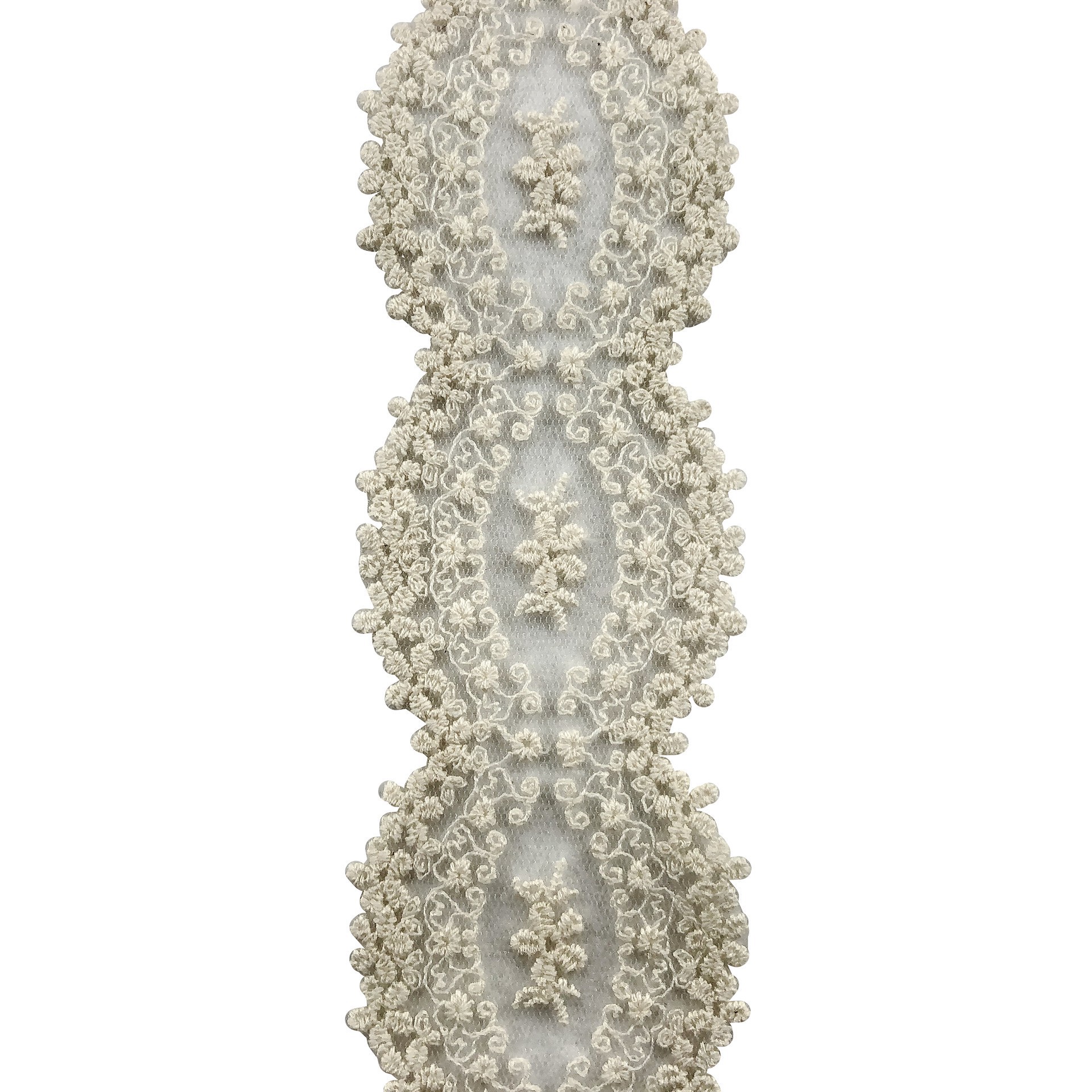 slide 3 of 4, 2" X 2yd. Lace Floral Ribbon By Celebrate It, 2 in x 2 yd