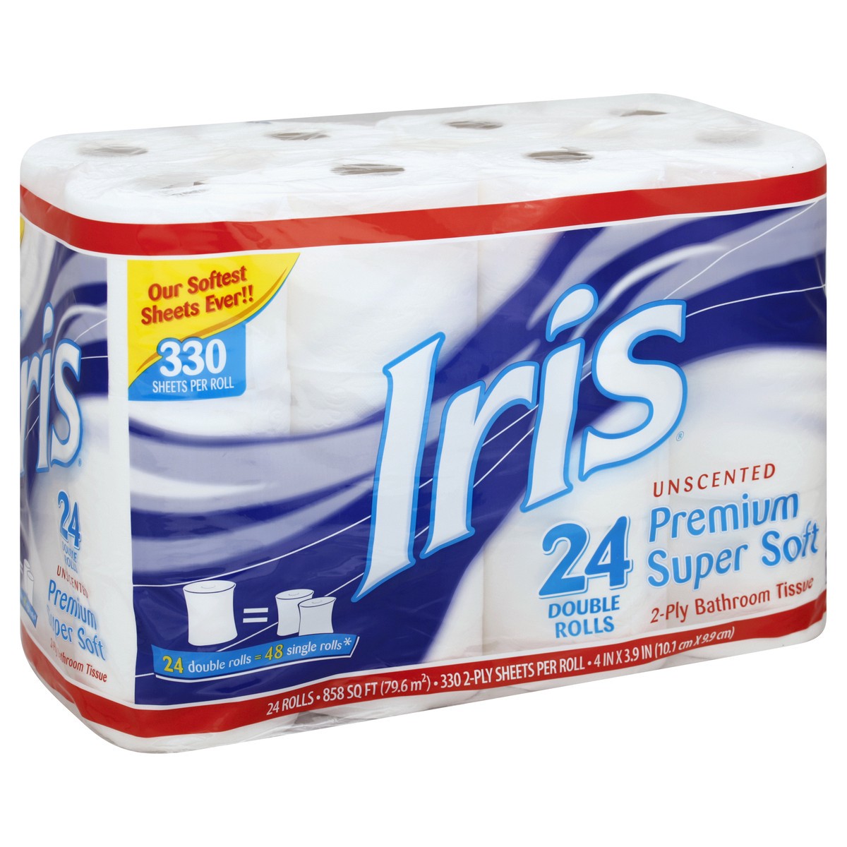 slide 3 of 8, IRIS Bathroom Tissue 24 ea, 24 ct