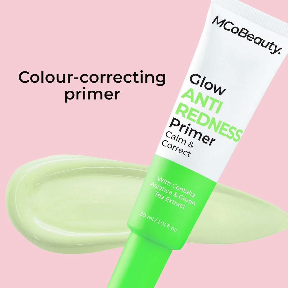 slide 3 of 6, MCoBeauty Glow Anti Redness Primer - Calm & Correct, 1.1 fl oz
