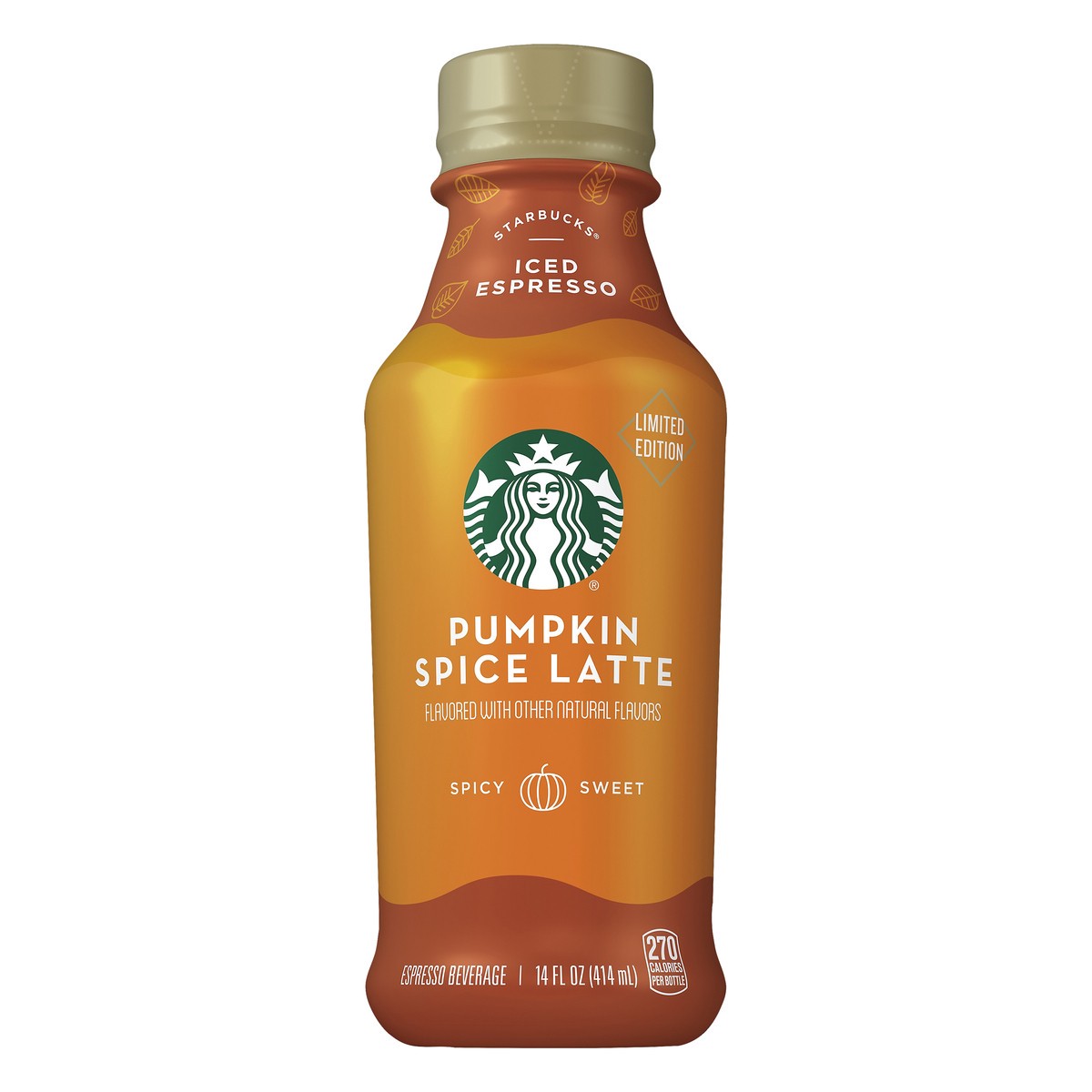 slide 4 of 8, Starbucks Pumpkin Spice Latte Iced Espresso - 14 oz, 14 oz