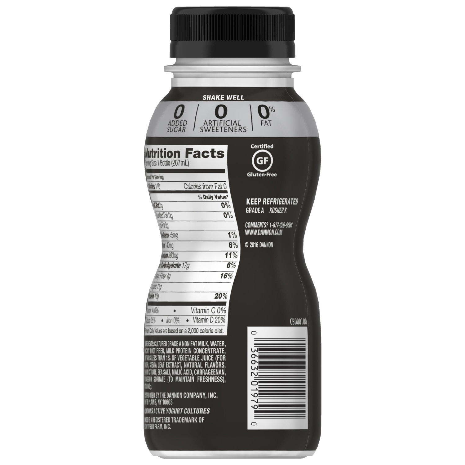 Dannon Oikos Strawberry Nonfat Yogurt Drink 7 fl oz Shipt