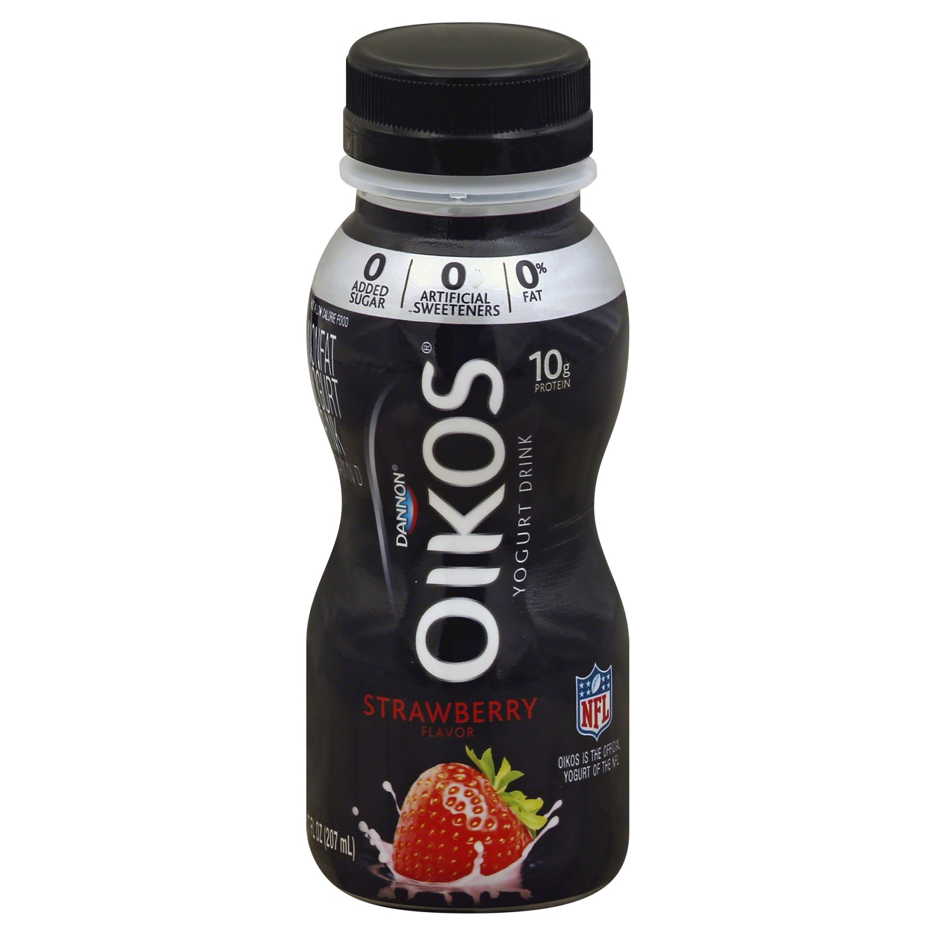 slide 1 of 1, Dannon Oikos Strawberry Nonfat Yogurt Drink, 7 fl oz