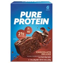 Pure Protein Bars, Chocolate Deluxe, 21 g Protein, 1.76 oz, 6 ct