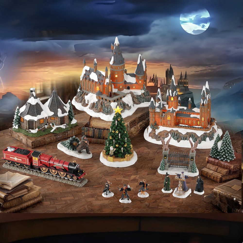 slide 28 of 30, Harry Potter Led Lighted Christmas Village Set, 14ct., 14 ct