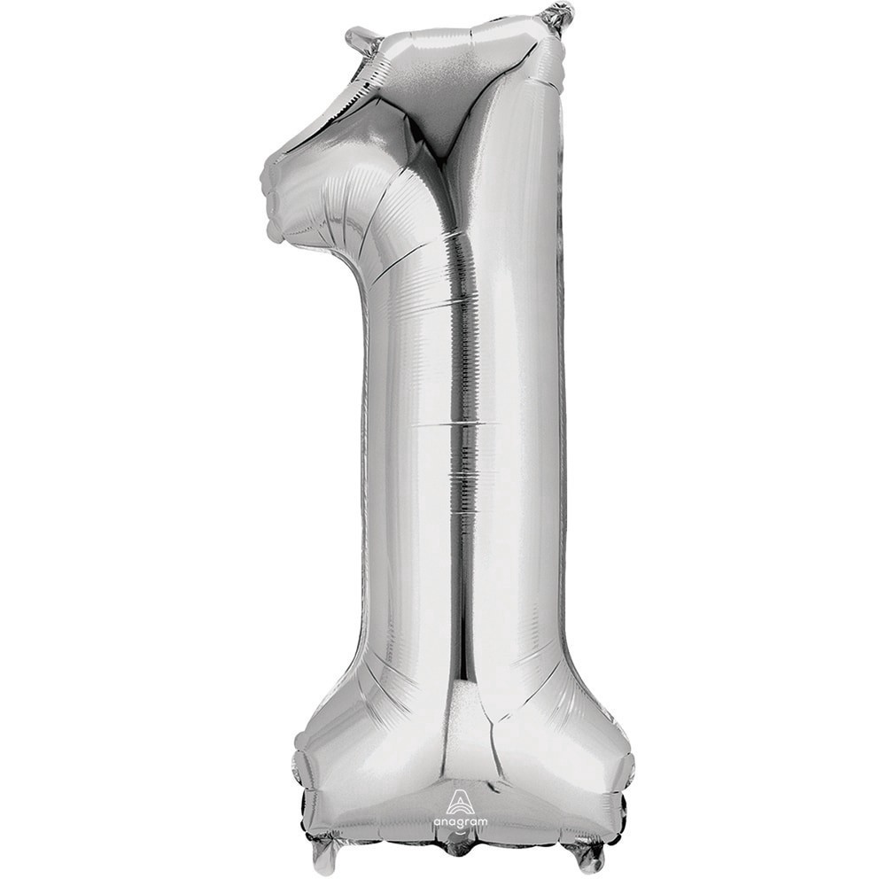 slide 1 of 4, burton + BURTON Number 1 Shape Balloon, 1 ct