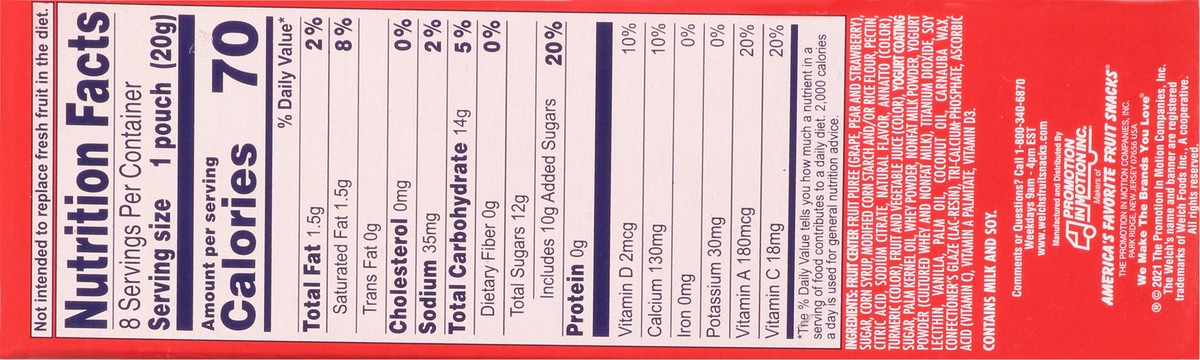 slide 4 of 13, Welch's Fruit 'n Yogurt Snacks - 8 ct, 8 ct