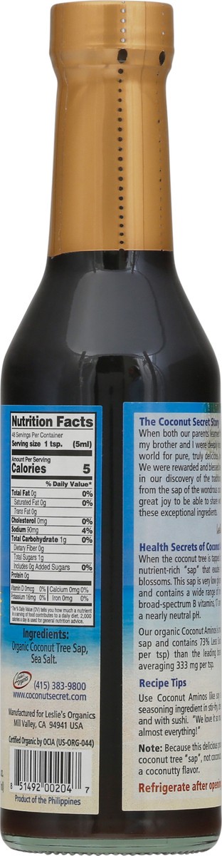 slide 12 of 13, Coconut Secret Coconut Aminos 8 fl oz Bottle, 8 fl oz