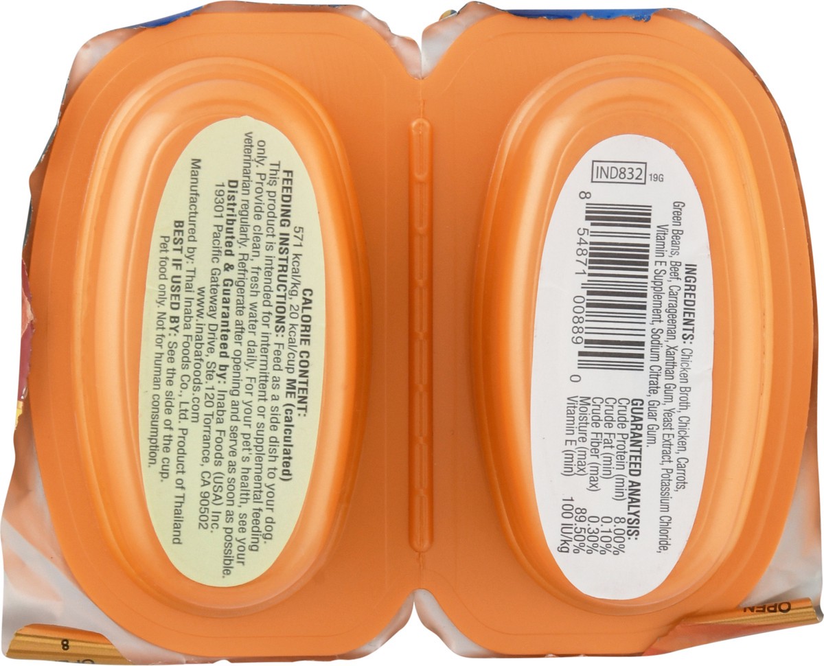 slide 8 of 9, Inaba Twins 2 Packs Chicken With Vegetables & Beef Recipe Side Dish For Dogs 2 2 ea Pack, 2 ct