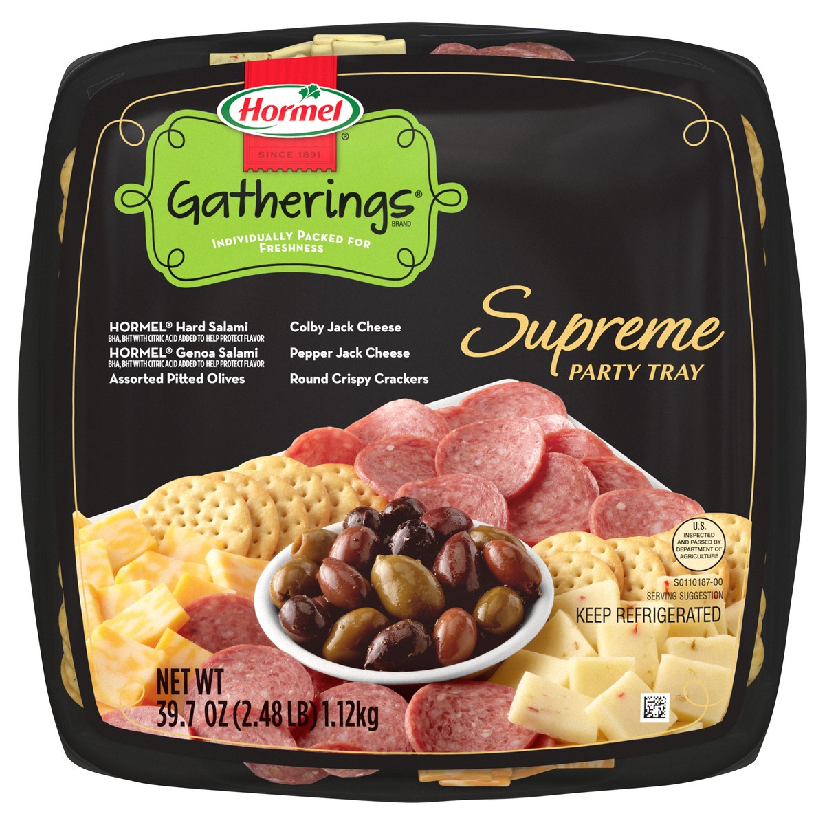 slide 1 of 1, HORMEL GATHERINGS Supreme Party Tray, 2.48 lb