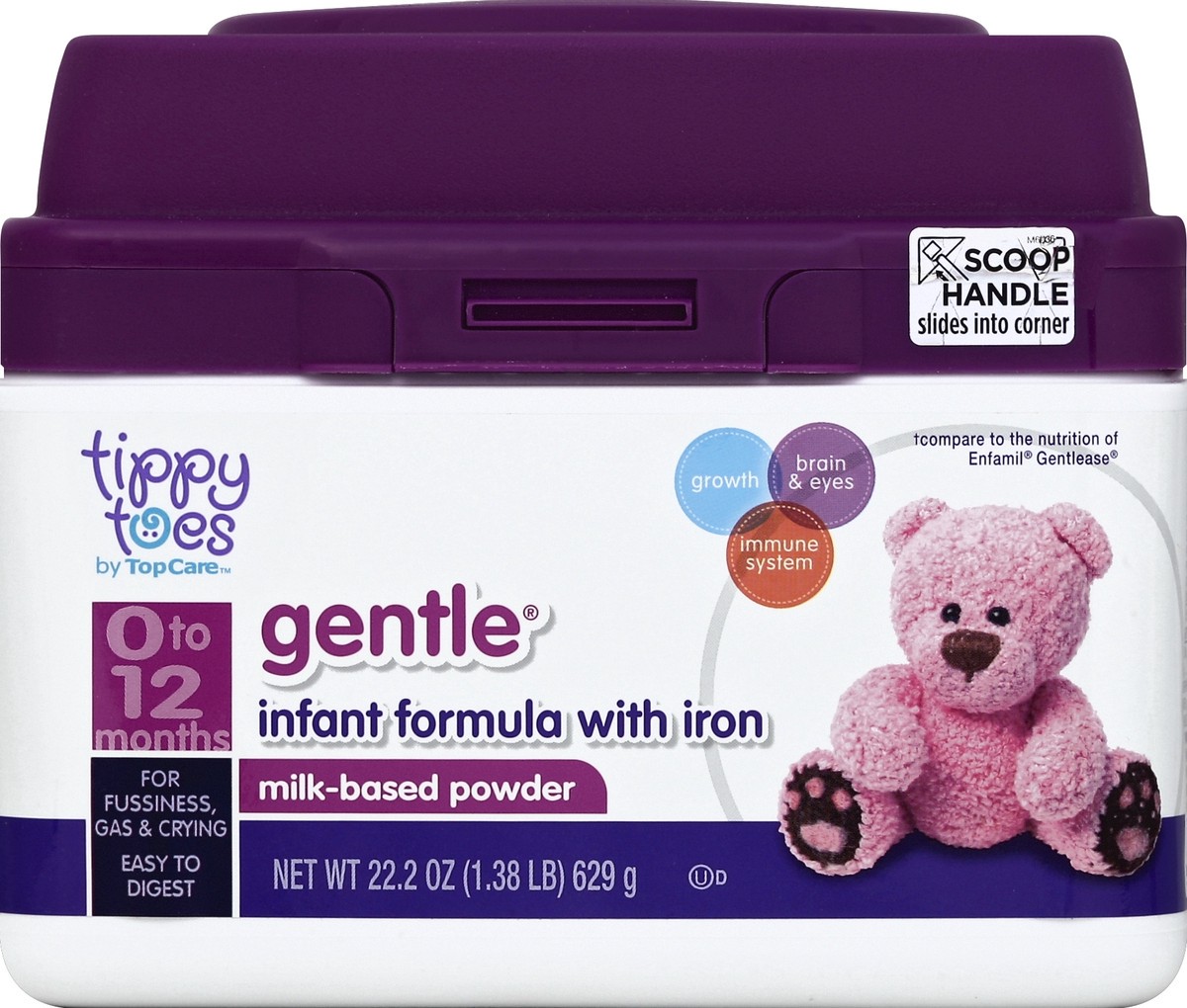 slide 5 of 6, Tippy Toes Gentle Infant Formula, 22.2 oz