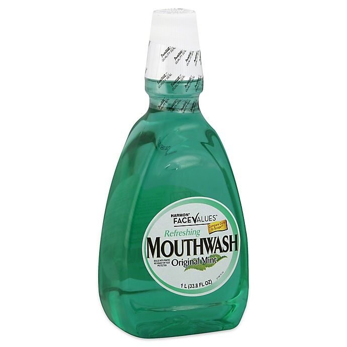 slide 1 of 1, Harmon Face Values Mouthwash - Mint, 33.8 oz