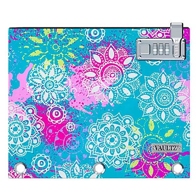 slide 1 of 1, Vaultz Locking Binder Pouch Florals, 1 ct