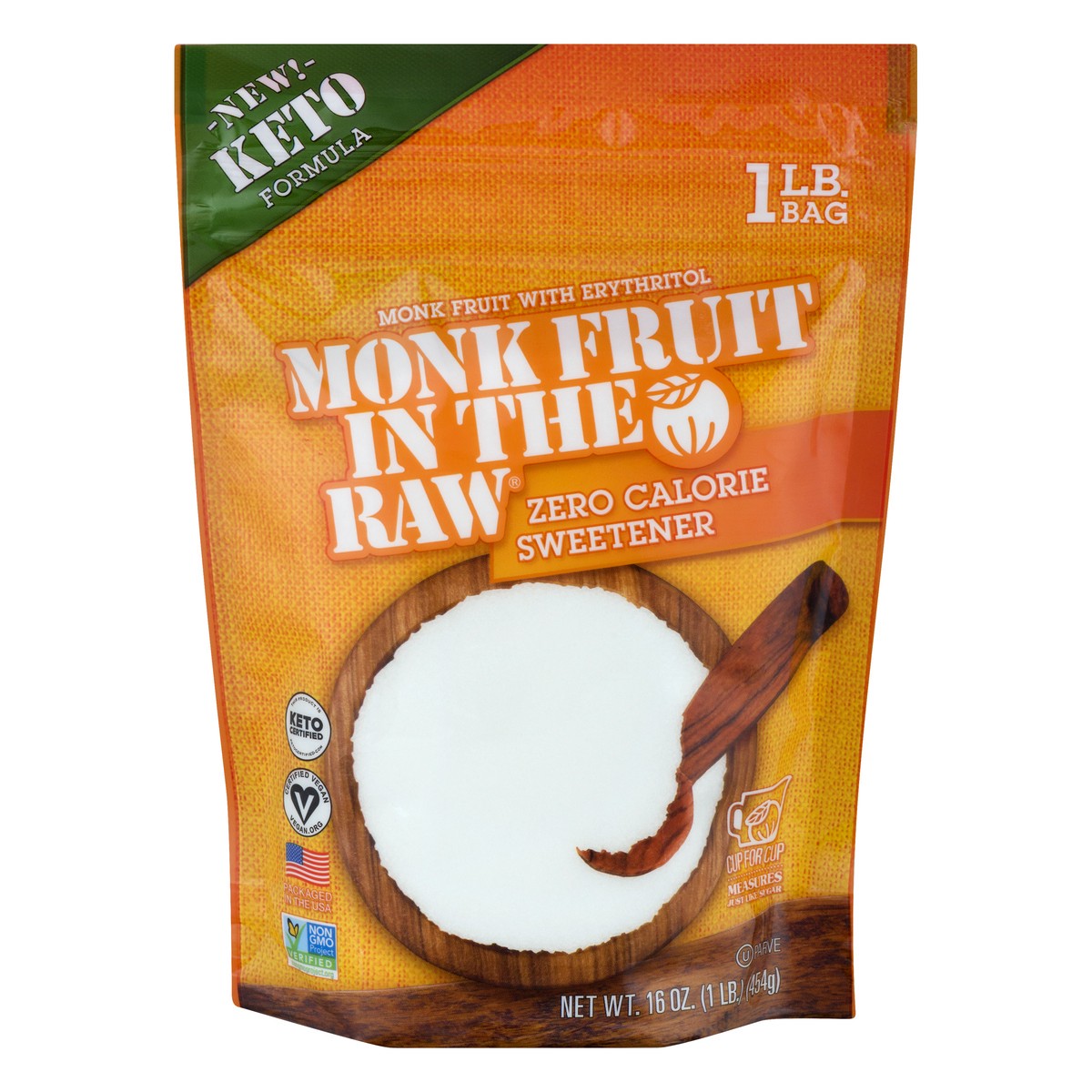 slide 1 of 10, Monk Fruit In The Raw Zero Calorie Sweetener, 16 oz