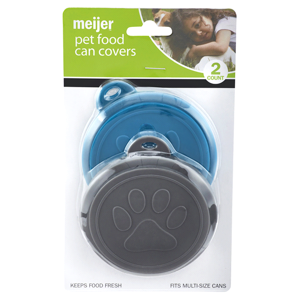 slide 1 of 1, Meijer Pet Food Can Covers, 2 ct