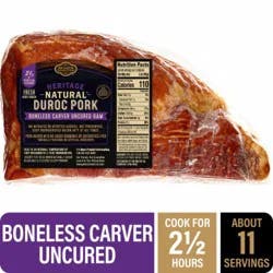Private Selection® Heritage Natural Duroc Pork Boneless Uncured Carving Ham