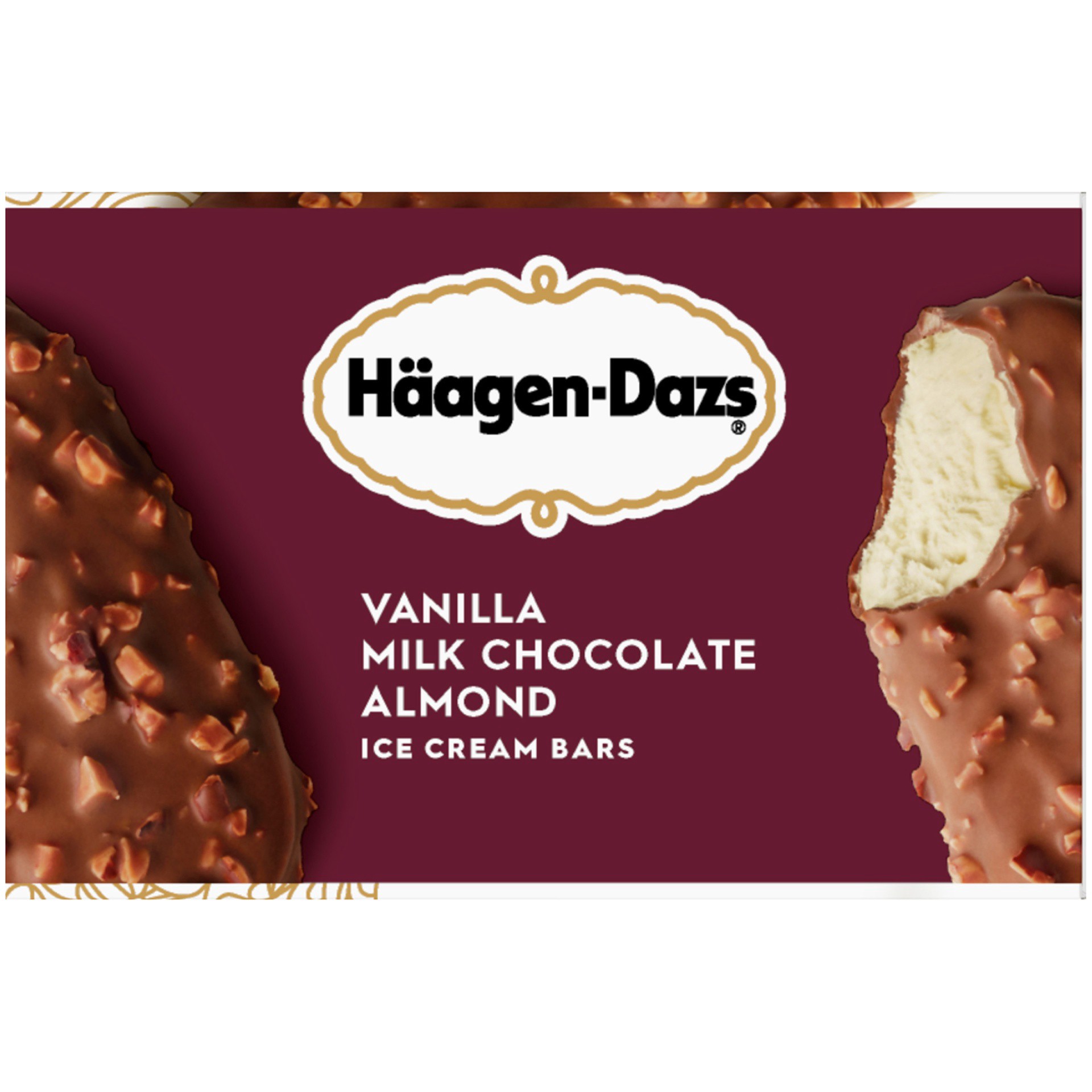 slide 6 of 8, Häagen-Dazs Haagen-Dazs Vanilla Milk Chocolate Almond Ice Cream Bars, 15 ct