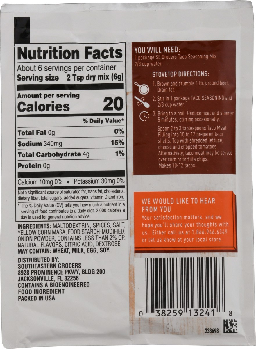 slide 13 of 14, Se Grocers Taco Seasoning, 1.2 oz