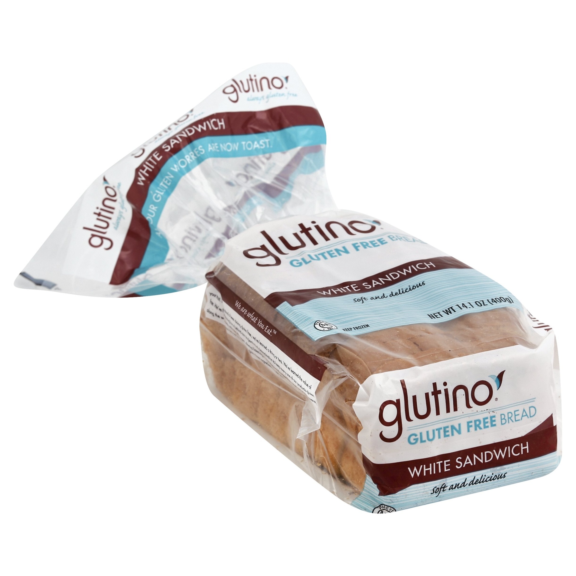 slide 1 of 5, Glutino Bread 14.1 oz, 14.1 oz