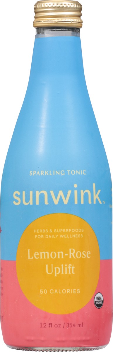 slide 12 of 14, Sunwink Lemon-Rose Uplift Sparkling Tonic - 12 fl oz, 12 fl oz