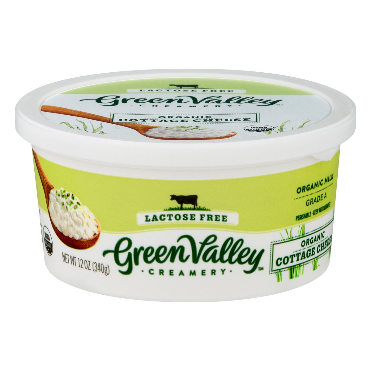 slide 12 of 13, Green Valley Creamery Lactose Free Organic Cottage Cheese 12 oz, 12 oz