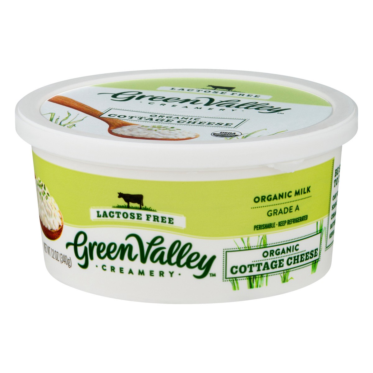 slide 4 of 13, Green Valley Creamery Lactose Free Organic Cottage Cheese 12 oz, 12 oz