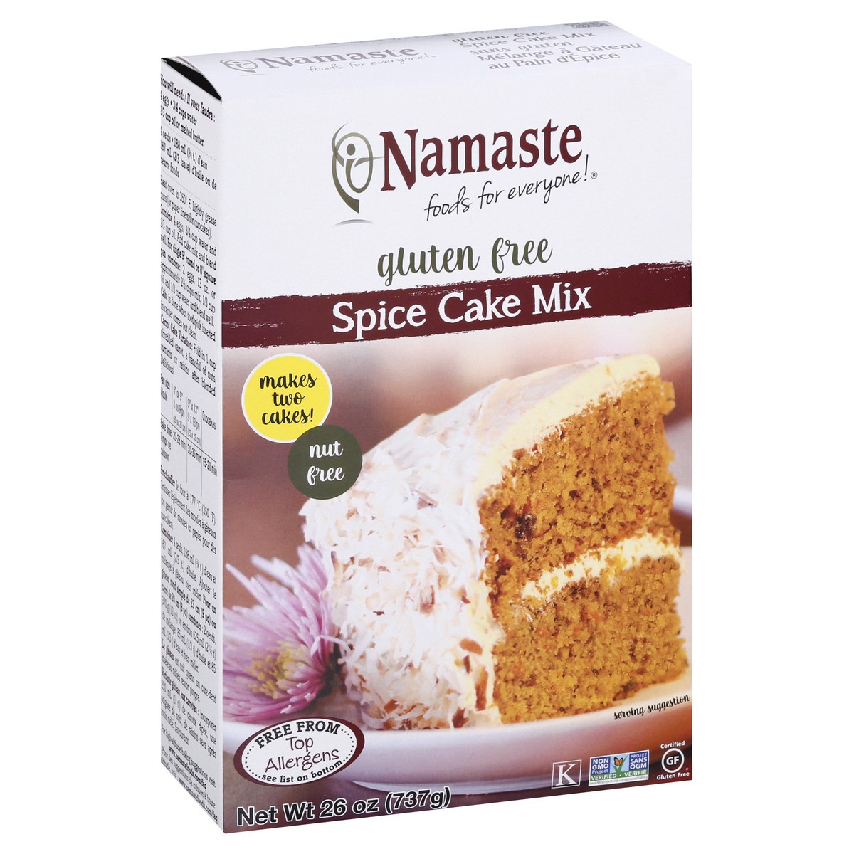 slide 4 of 12, Namaste Spice Cake Mix 26 oz, 26 oz