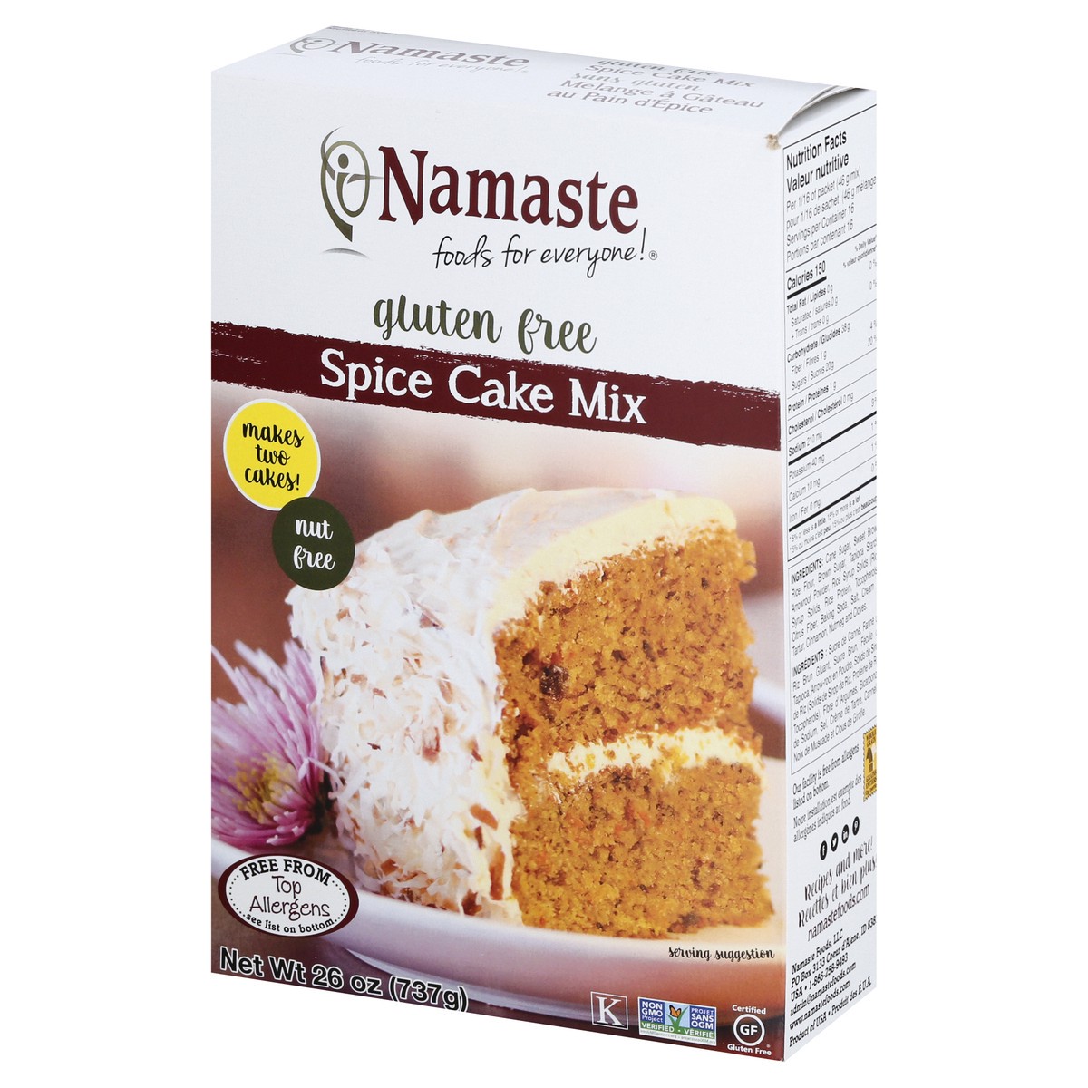 slide 11 of 12, Namaste Spice Cake Mix 26 oz, 26 oz