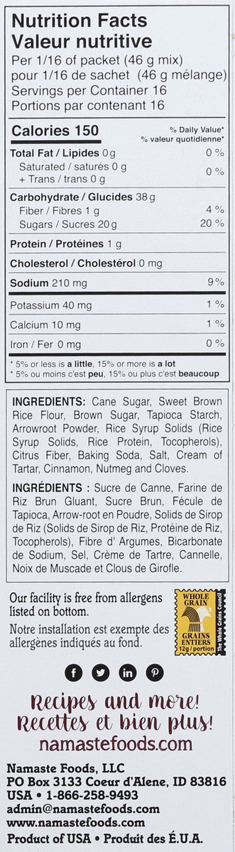 slide 9 of 12, Namaste Spice Cake Mix 26 oz, 26 oz