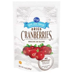 Kroger Low Sugar Dried Cranberries