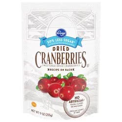 Kroger Low Sugar Dried Cranberries