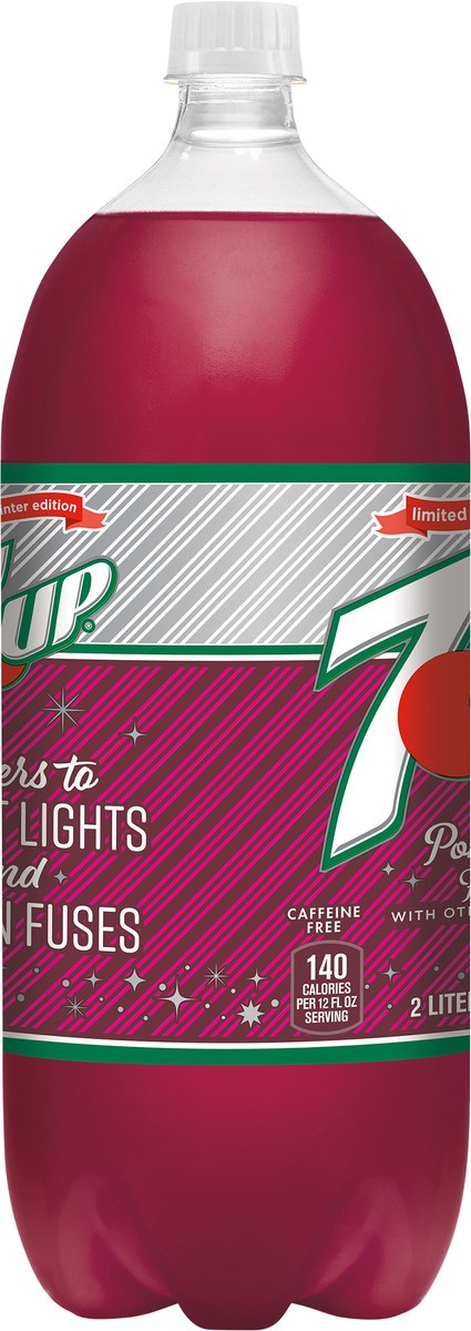 slide 5 of 12, 7UP Pomegranate Soda, 2 L bottle, 2 liter