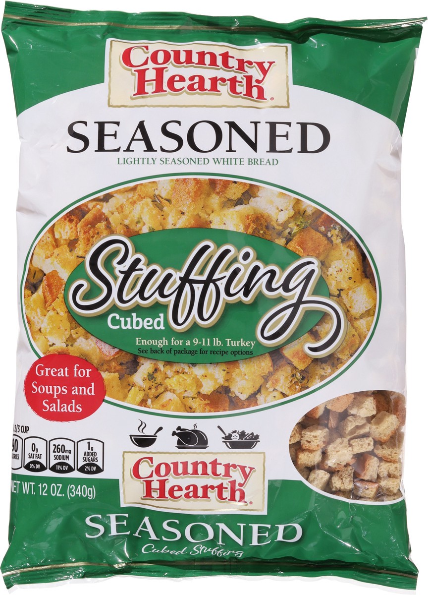 slide 2 of 14, Country Hearth Cubed Seasoned Stuffing - 12 oz, 12 oz