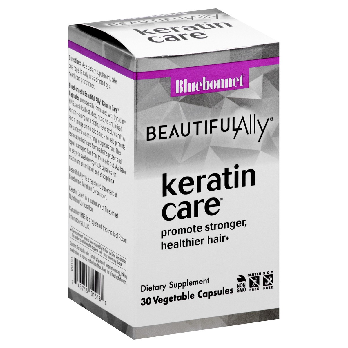 slide 3 of 9, Bluebonnet Nutrition Keratin Care 30 ea, 30 ct