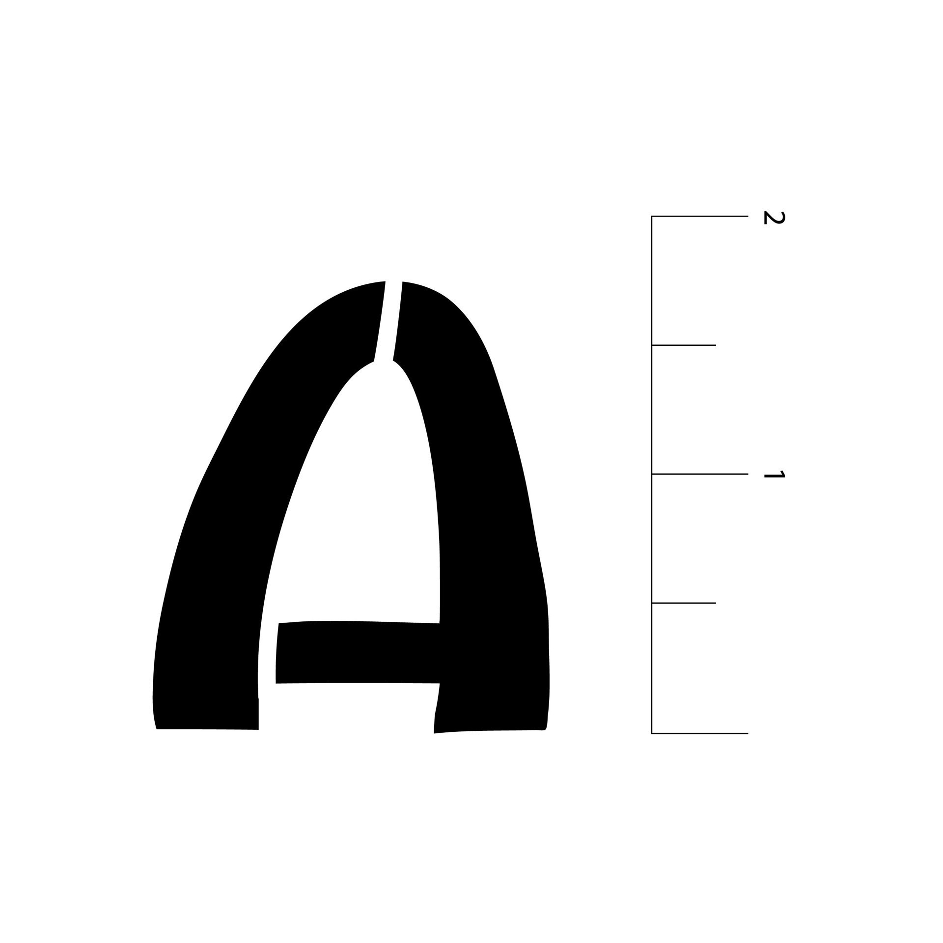 slide 2 of 4, 1.5" Handletter Alphabet Stencils By Craft Smart, 1.5 in