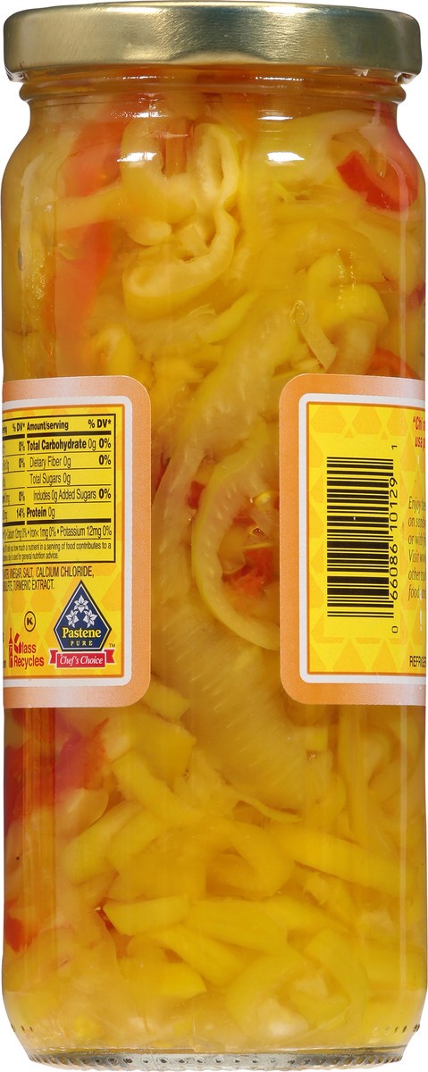 slide 6 of 9, Pastene Hot Deli Sliced Pepper Rings 16 fl oz, 16 fl oz