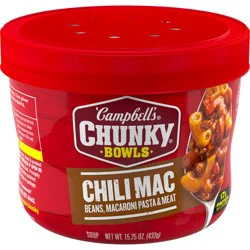 Campbell's Chunky Chili Mac Soup Bowl - 15.25 oz