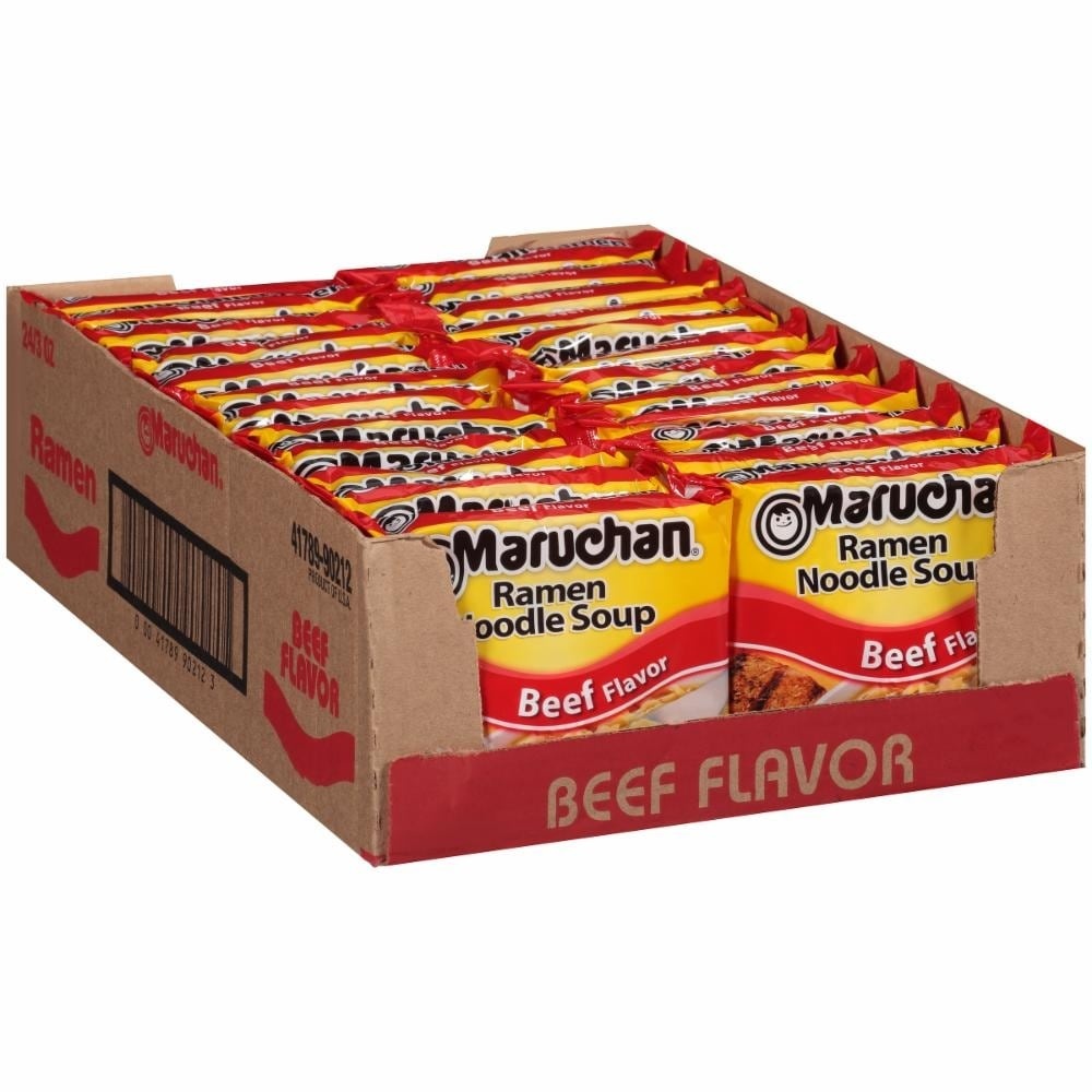 slide 1 of 1, Maruchan Roast Beef Ramen Noodles, 24 ct; 3 oz