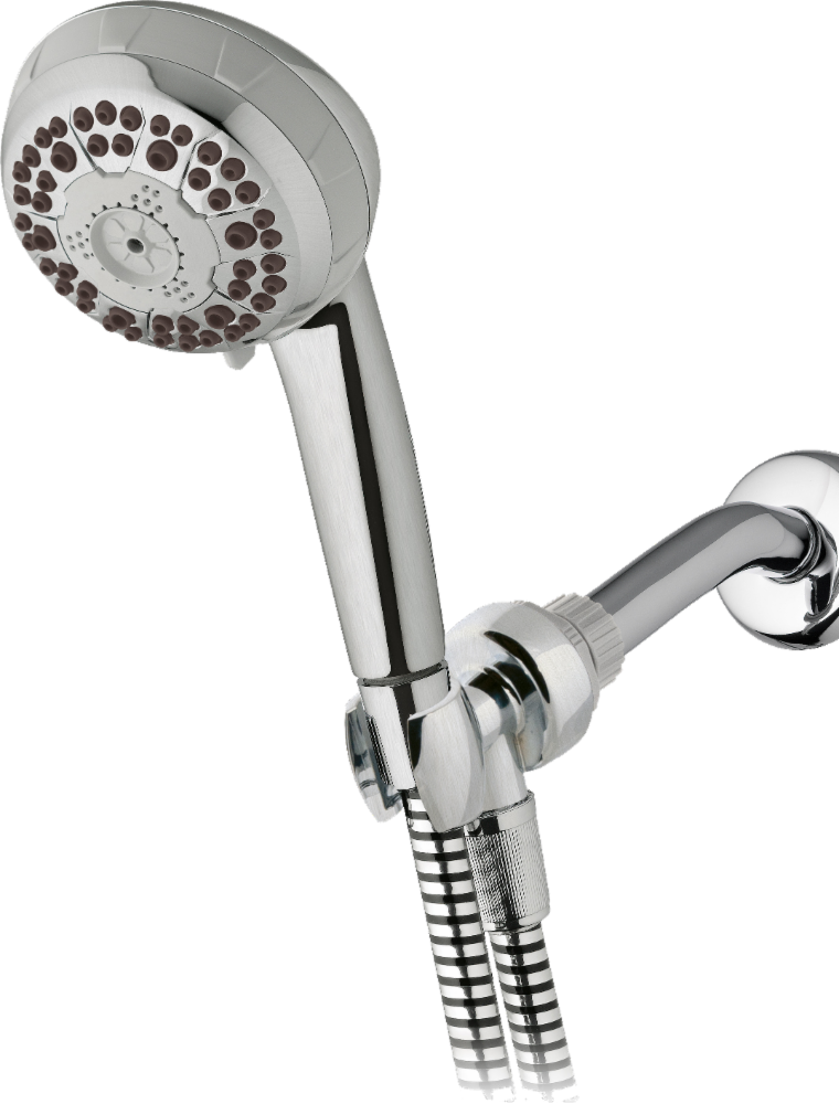 slide 1 of 1, Waterpik Powerspray+ Handheld Original Shower Massage Shower Head - Brushed Nickel, 1 ct