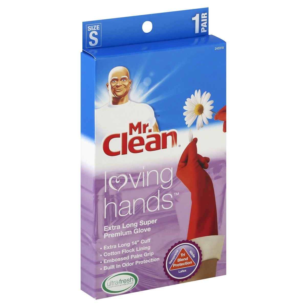 slide 1 of 1, Mr. Clean Loving Hands Glove Super Premium Extra Long Large - Each, 1 ct