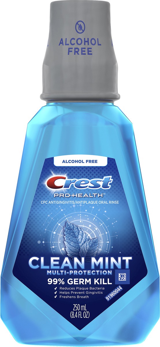 slide 1 of 1, Crest Pro-Health Multi-Protection Clean Mint Oral Rinse 250 ml, 8.4 fl oz