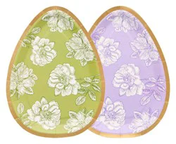 Sophistiplate Easter Toile Die Cut Salad Plates