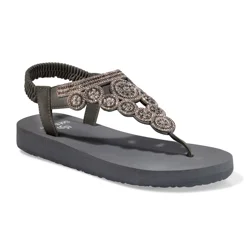 Sol Borne Women's Brooklyn Casual Sandal, Grey, Size 6