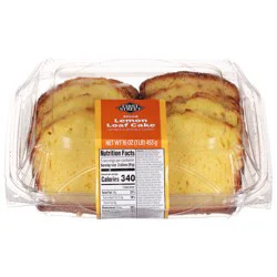 First Street Lemon Sliced Loaf Cake