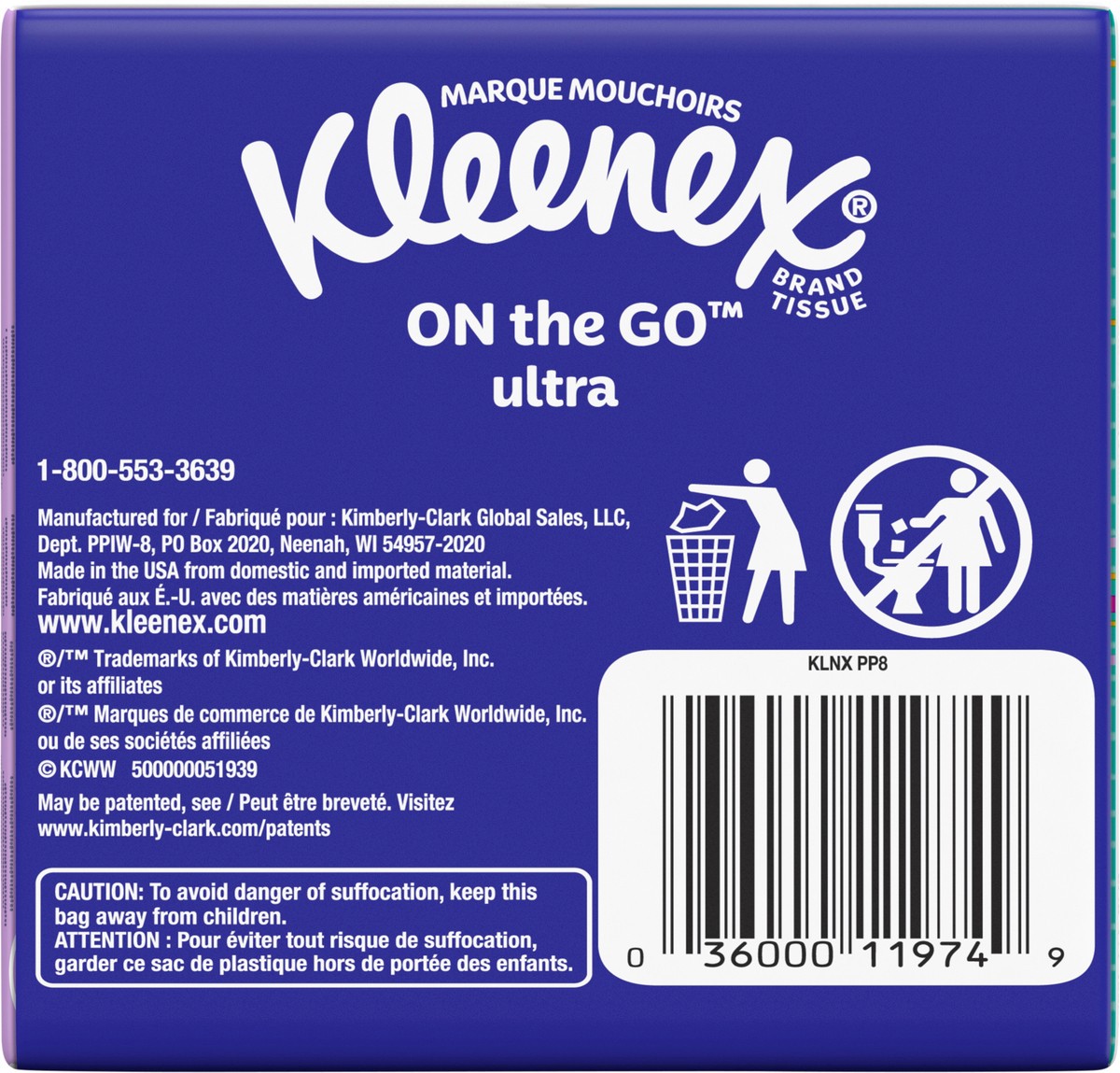 slide 9 of 9, Kleenex On-the-Go 3-Ply Facial Tissue - 8 ct, 8 ct