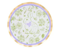 Sophistiplate Easter Toile Wavy Dinner Plates