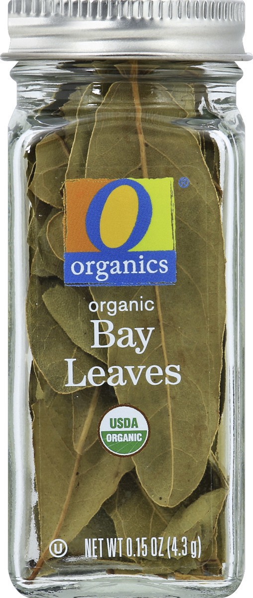 slide 4 of 7, O Organics Organic Bay Leaves, 0.15 oz