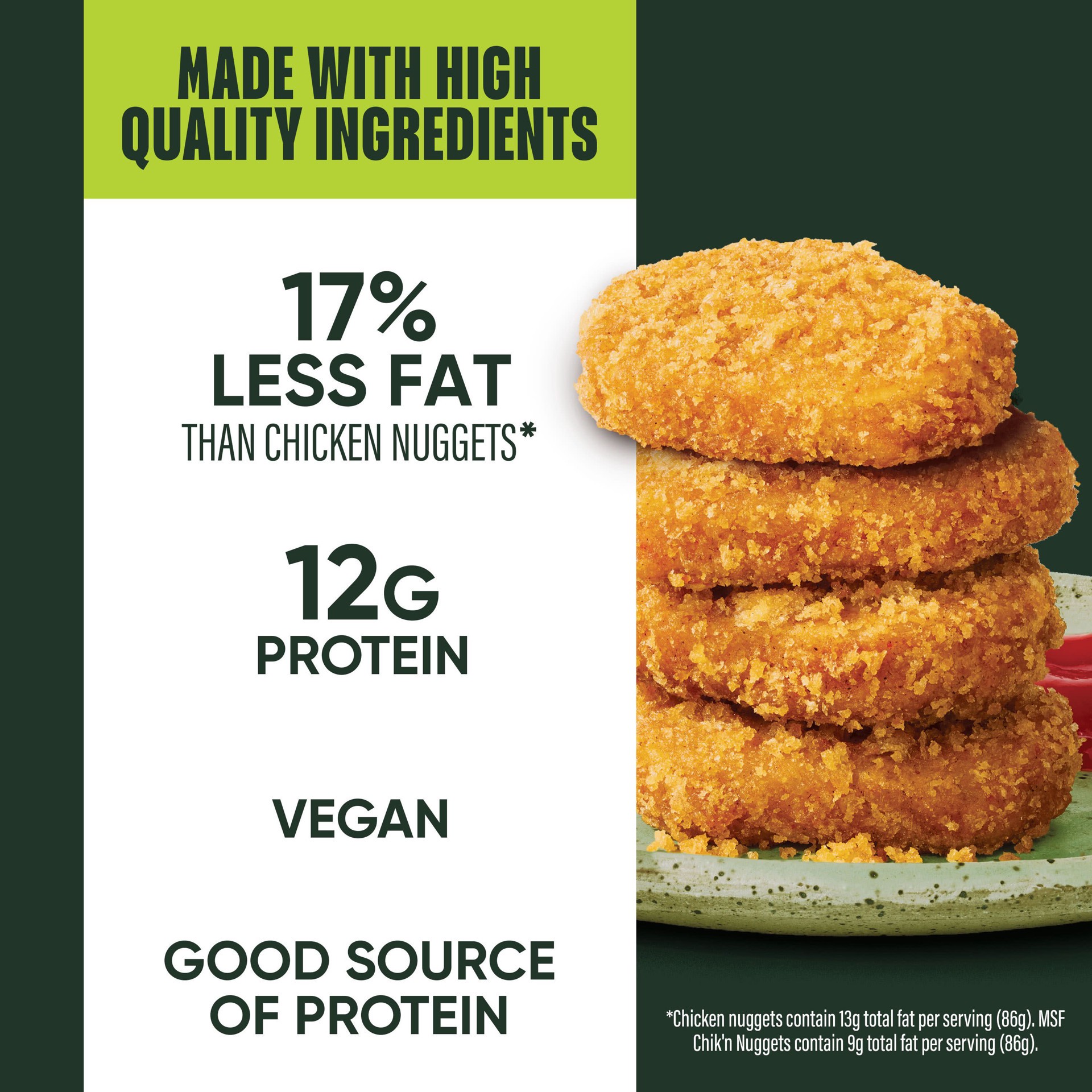 slide 5 of 5, MorningStar Farms Meatless Chicken Nuggets, Original, 10.5 oz, Frozen, 10.5 oz