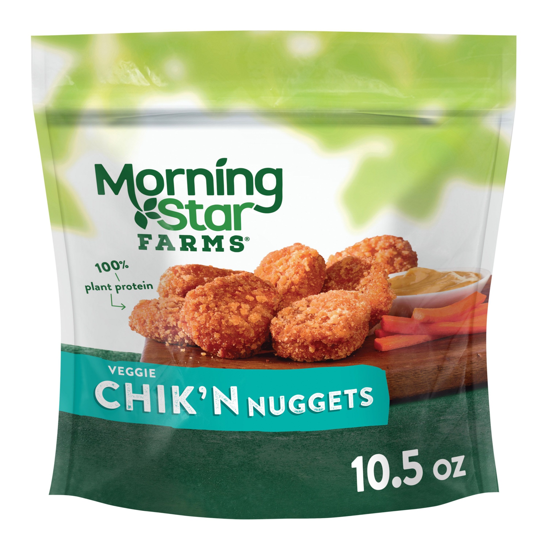 slide 1 of 5, MorningStar Farms Meatless Chicken Nuggets, Plant Based Protein Vegan Meat, Original, 10.5 oz